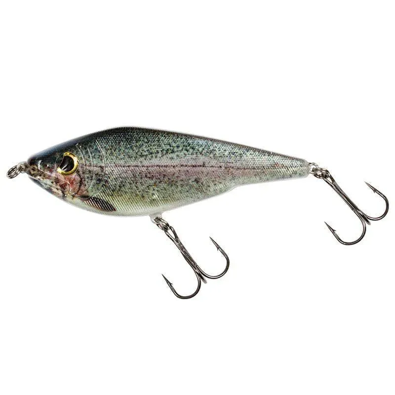 Warbird Predator Jerk 50g 12cm jerkbait regnbåge gädda