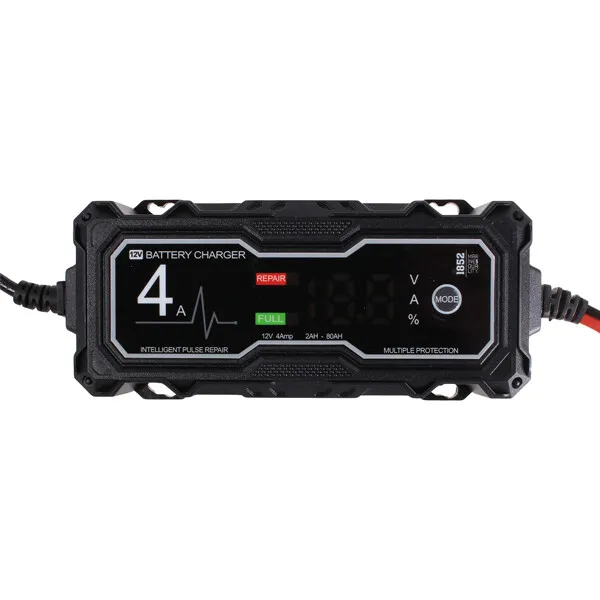 1852 4A 6/12V Auto underhållsladdare 20-80Ah display
