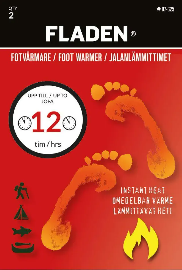 Marin & Fritid Fotvärmare 2-pack 7x9 cm upp till 6 h
