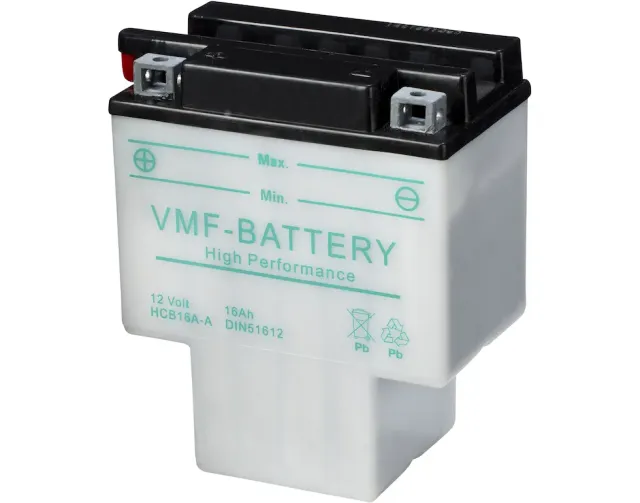 Marin & Fritid HCB16A-A mc-batteri 12V 16Ah vänster