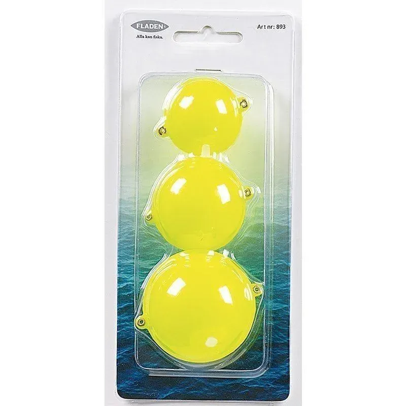 Marin & Fritid Kastkula gul 3-pack flytande