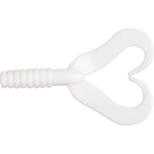 Marin & Fritid Double Tail Jigg 75 mm White mjuk