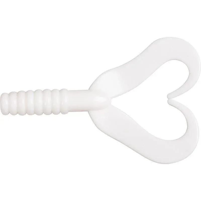 Marin & Fritid Double Tail Jigg 75 mm White mjuk