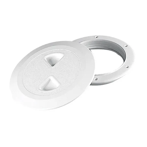 Marin & Fritid inspektionslucka 162 mm trycklock vit