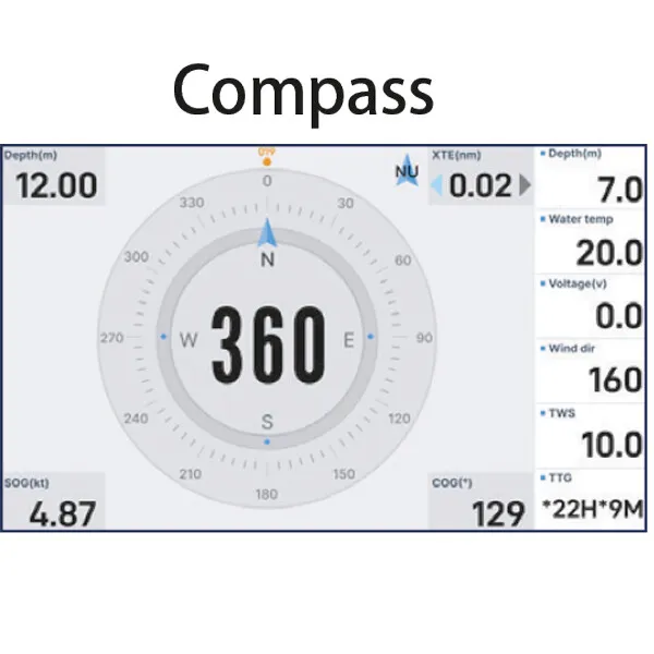 TideON Core 9 kartplotter 9 tum 1000 nits
