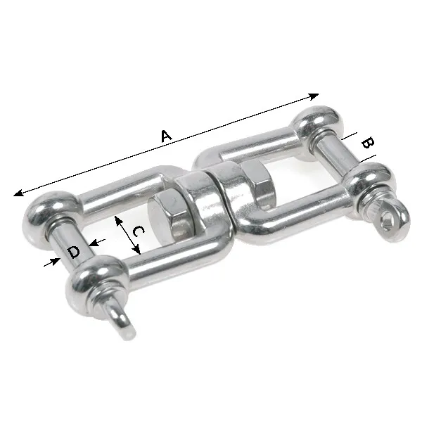 1852 lekare gaffel/gaffel RF 6 mm rostfri