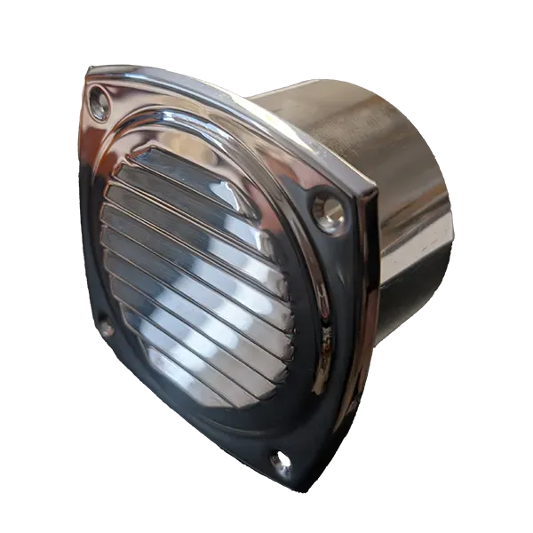 Marin & Fritid ventilgaller rostfritt 127x127 mm slang 100 mm