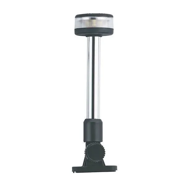 Marin & Fritid LED-lanternmast rostfri vit 360°