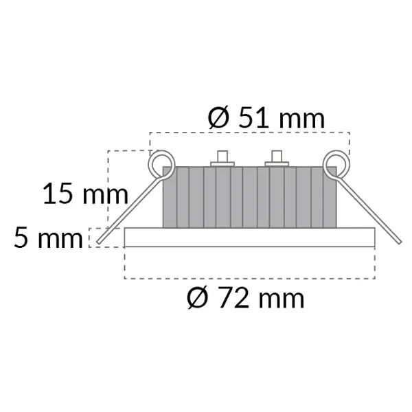 Casolux Rikke spot LED vit plast 10-32V