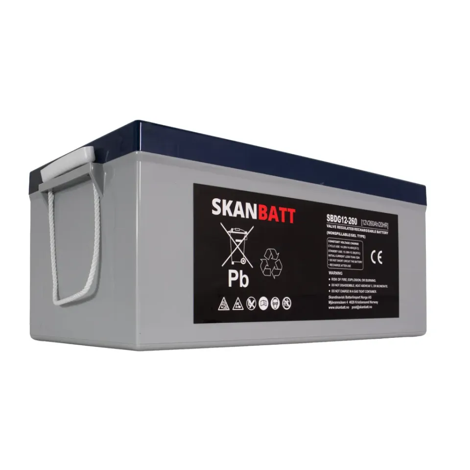 Skanbatt GEL Deep Cycle batteri 12V 200Ah höger