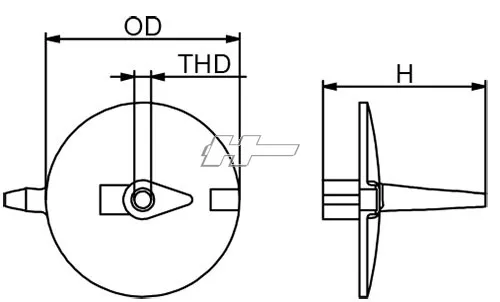 Marin & Fritid CMP69L4537100A trimfena Yamaha 200-300hk