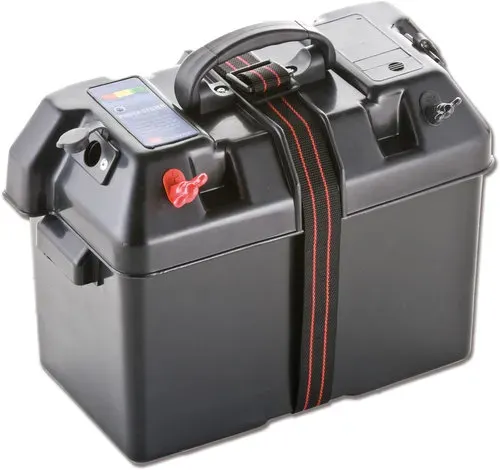 Marin & Fritid Batterilåda Deluxe 60A med handtag