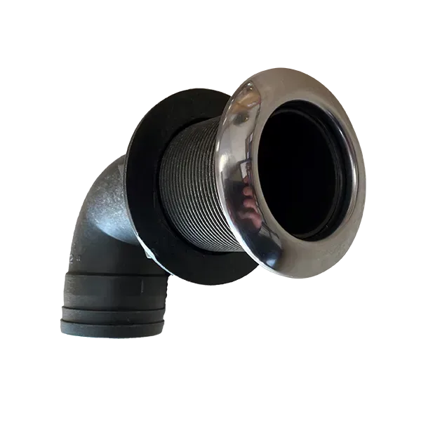 Marin & Fritid Bordsgenomföring 90° 50mm plast RF