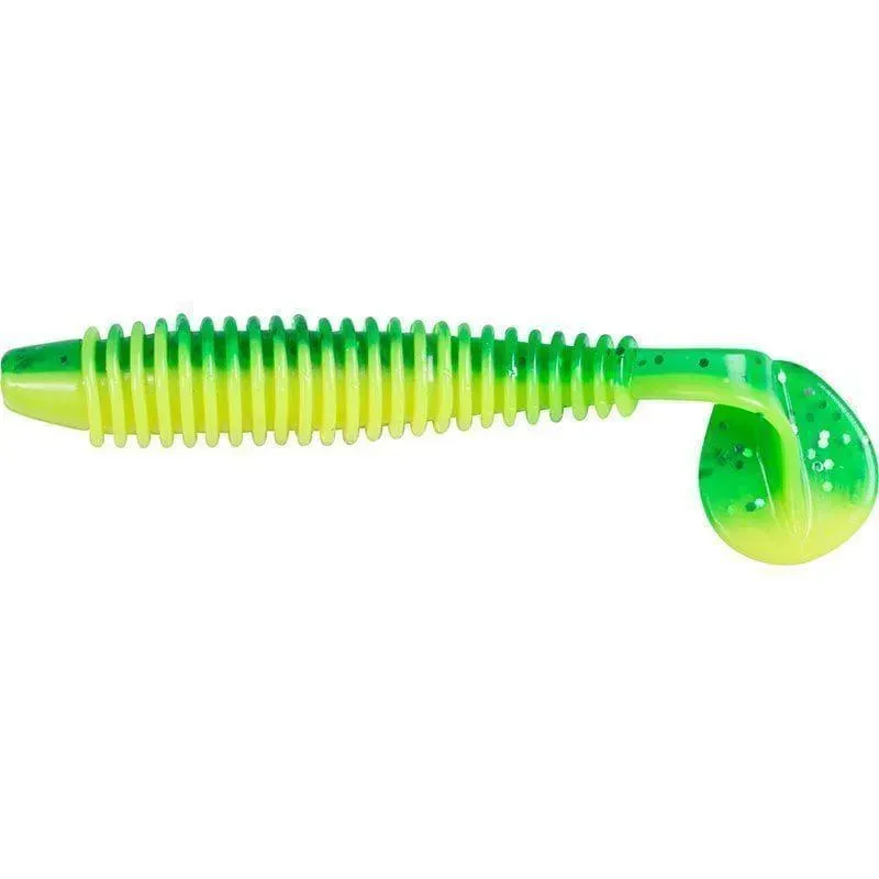 Marin & Fritid Ribbed Shad jigg 12 cm Green Flake