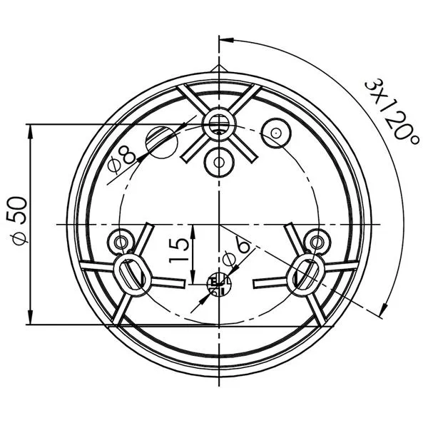 Aqua Signal 34 LED lanterna runtlysande grön svart 2 nm