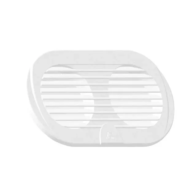 Marin & Fritid ventilgaller dubbel 3 tum vit UV-beständig