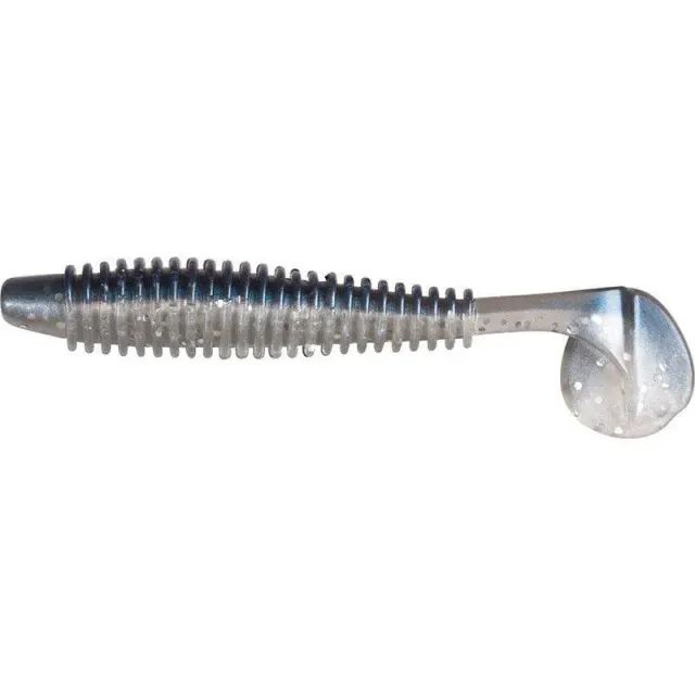 Marin & Fritid Ribbed Shad jigg 12cm blue silver