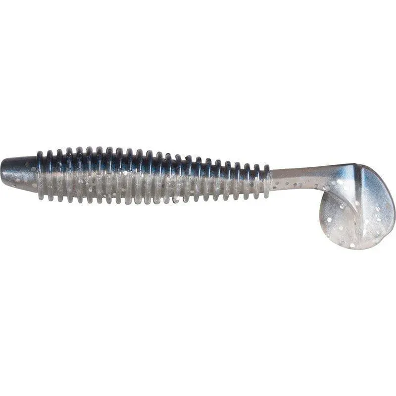 Marin & Fritid Ribbed Shad jigg 12cm blue silver