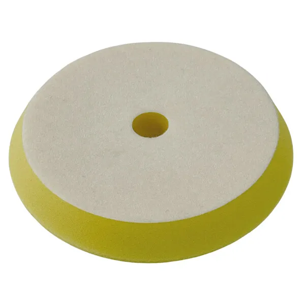 1852 Medium polerrondell Ø180 mm gul 2-pack mediumhård
