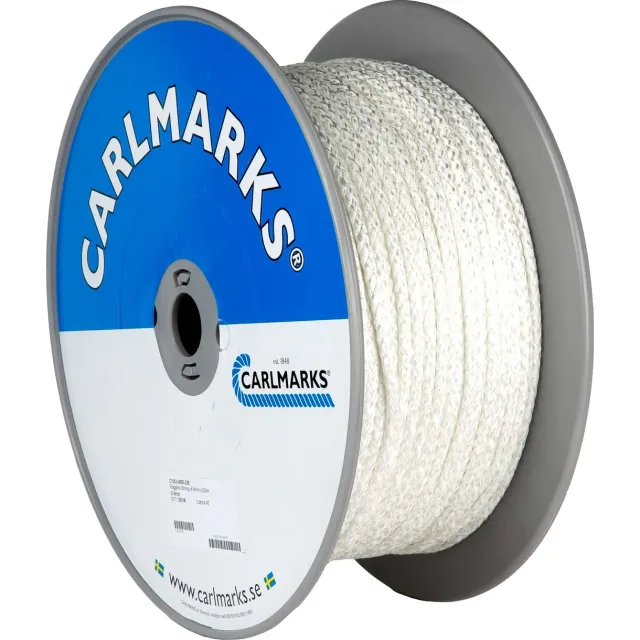 Marin & Fritid Kräftlina polyesterlina 3 mm 60 m vit UV-tålig