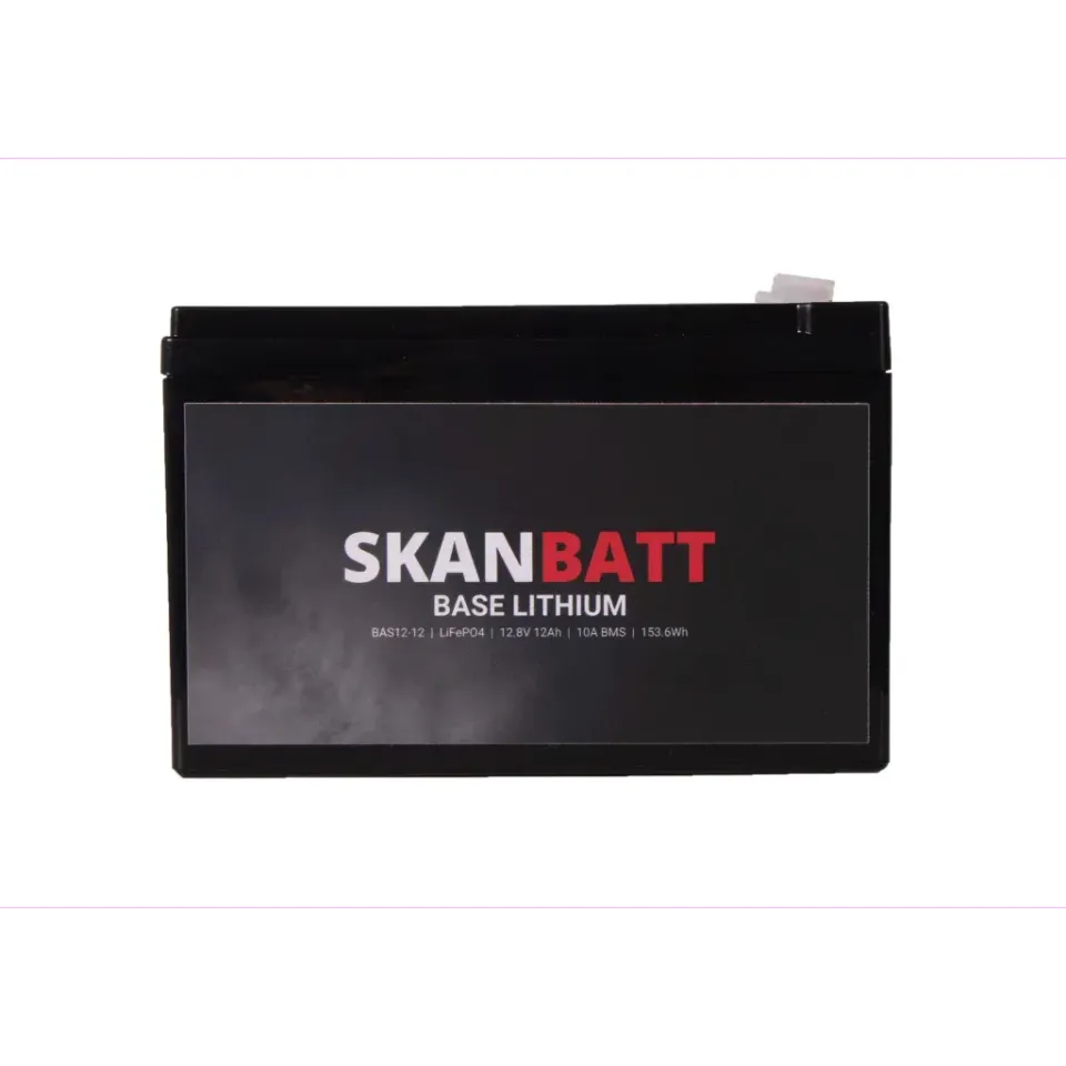 Skanbatt Base Lithium batteri 12V 12Ah LiFePO4 10A