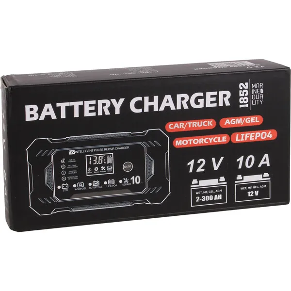 Marin & Fritid 1852 10A 12V batteriladdare LiFePO4