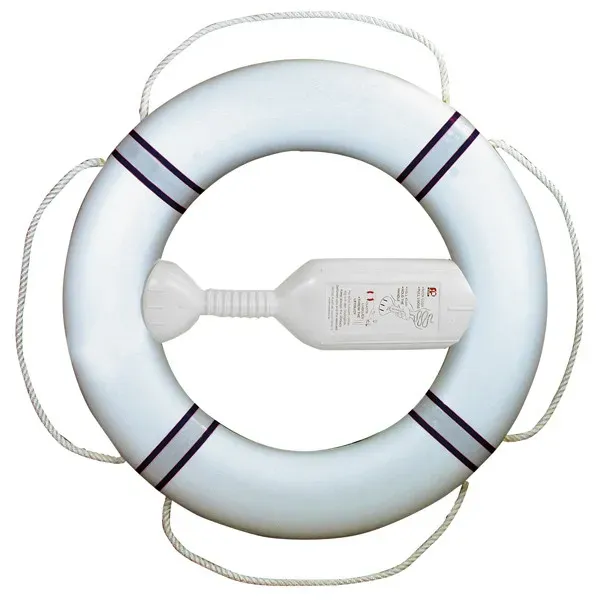 Marin & Fritid FP380 livboj vit reflexband 20m lina flytkraft 2 pers
