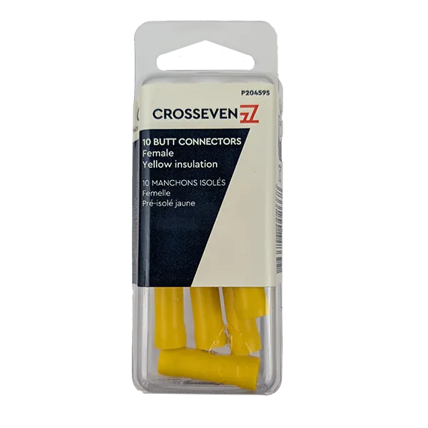 Marin & Fritid skarvhylsa gul 4-6 mm² 10-pack