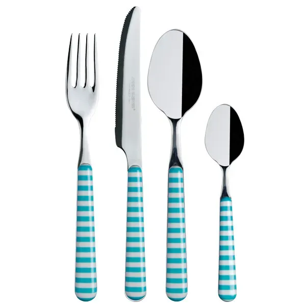 MB Coastal Acqua bestickset 24 delar turkos