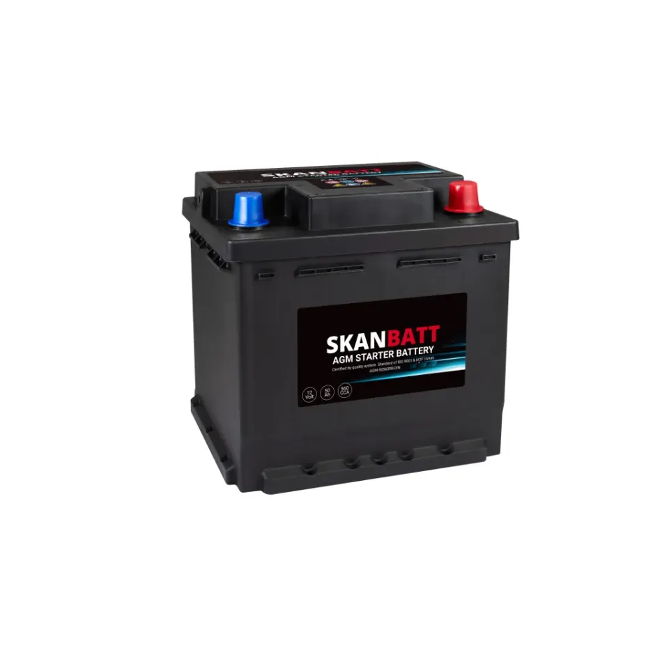 Marin & Fritid Skanbatt AGM Startbatteri 12V 50Ah 560CCA