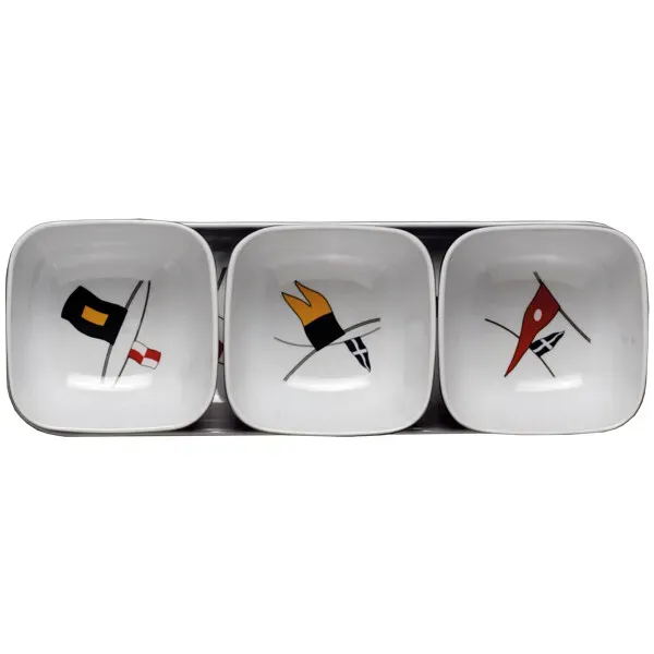 Marin & Fritid MB Regatta Snackset 27x9cm melamin