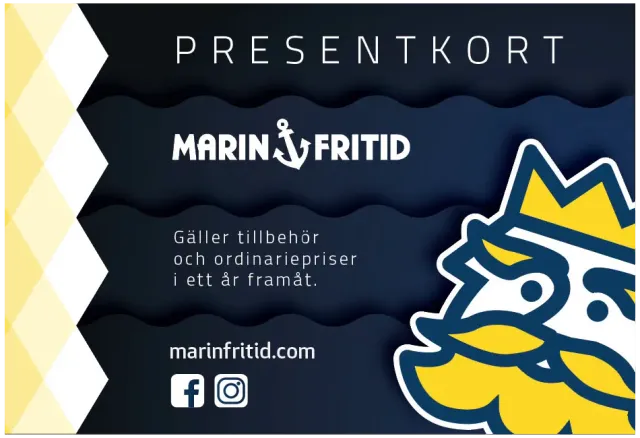 Marin & Fritid presentkort 100 kr digital båttillbehör