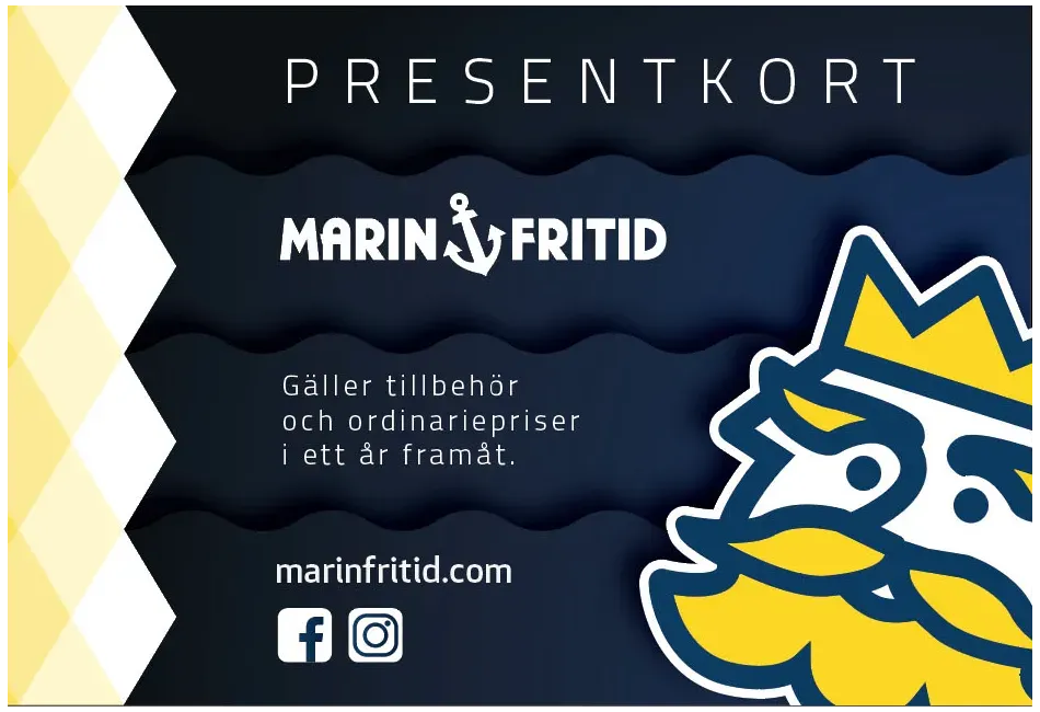 Marin & Fritid presentkort 100 kr digital båttillbehör
