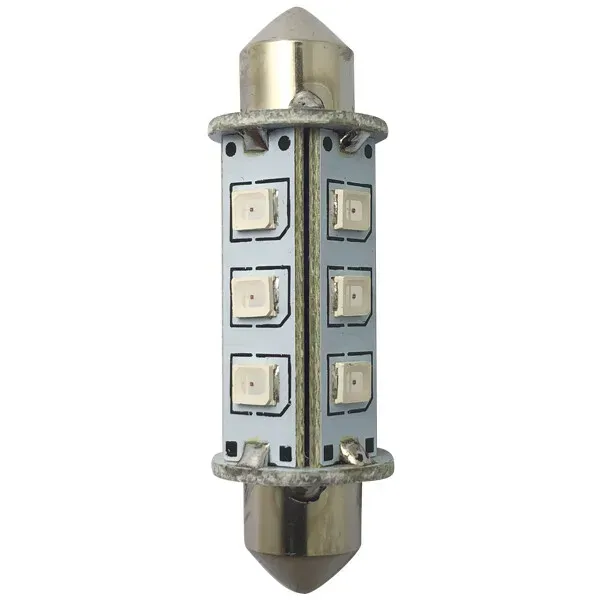 Marin & Fritid 1852 LED-lanternlampa 42mm röd 2-pack