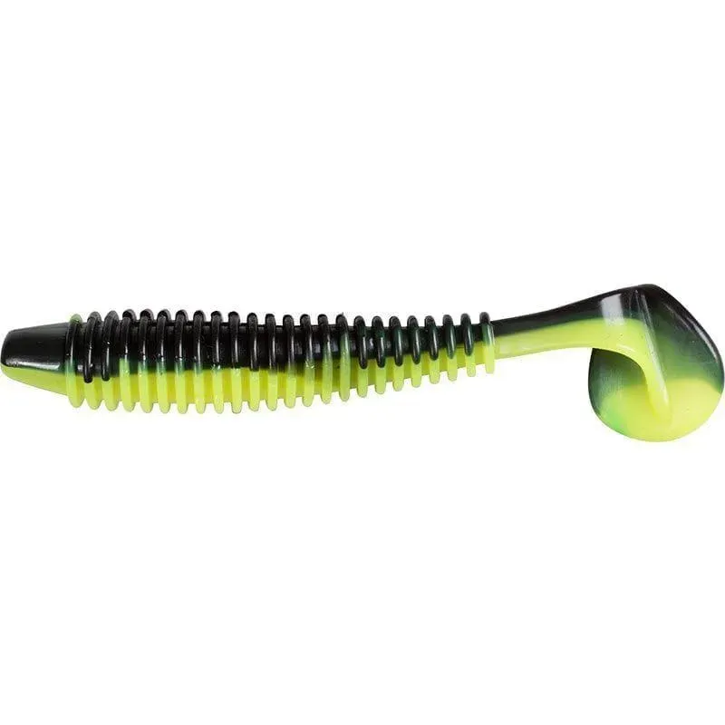 Marin & Fritid Ribbed Shad 12cm jigg black yellow