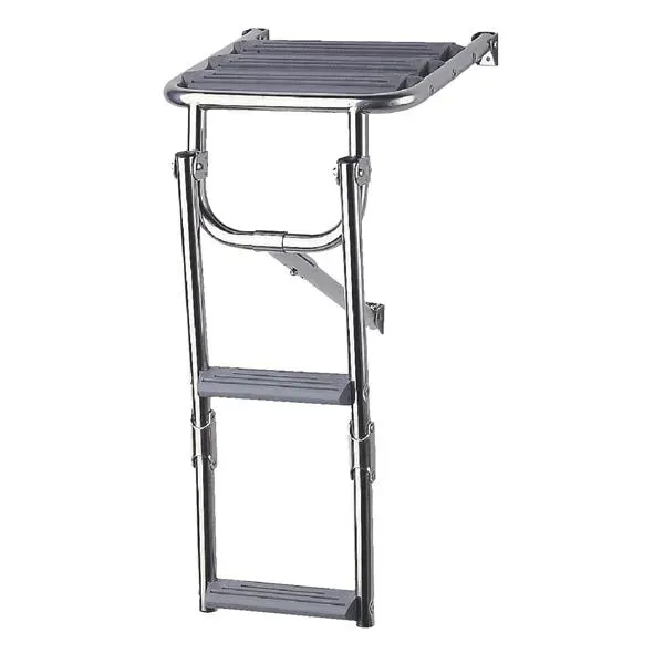 Marin & Fritid badplattform med stege 320x295 rostfri