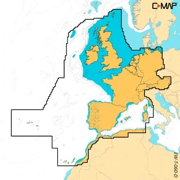 C-MAP Discover X sjökort Central-West Europe Simrad B&G