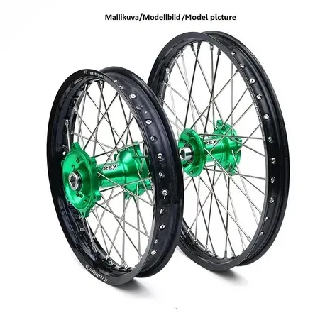 Rex Wheels 21-1,60 KX framfälg svart-grön 20 mm