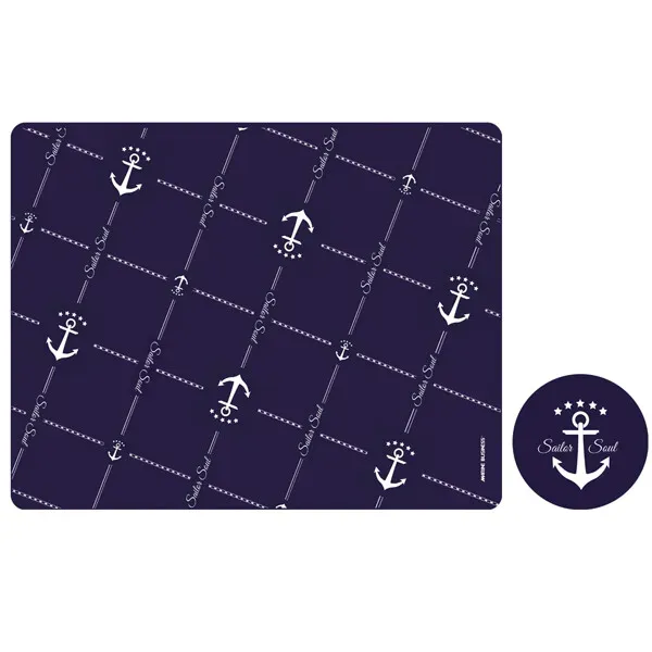 MB Sailor PVC bordstablett glasunderlägg 6-pack 45x30