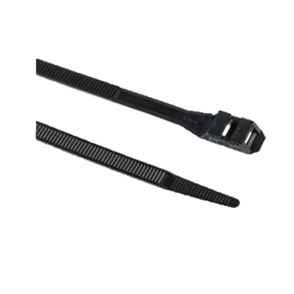 Crosseven buntband 9x180mm svart 100-pack dubbellås