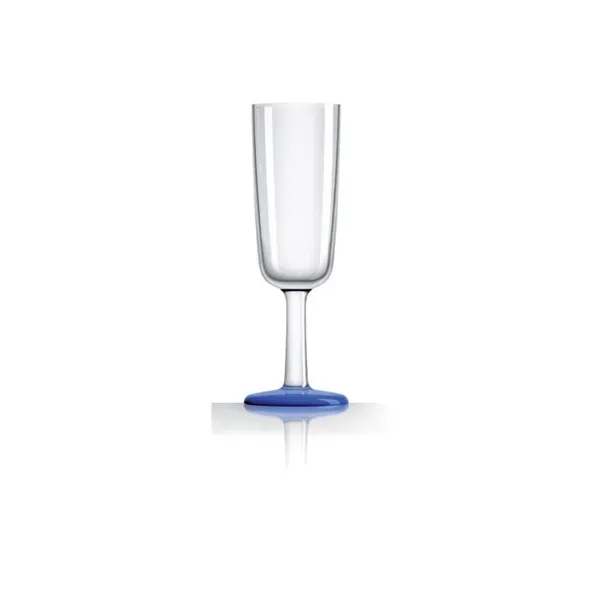 Marin & Fritid Palm champagneglas plast 180 ml blå halkfri