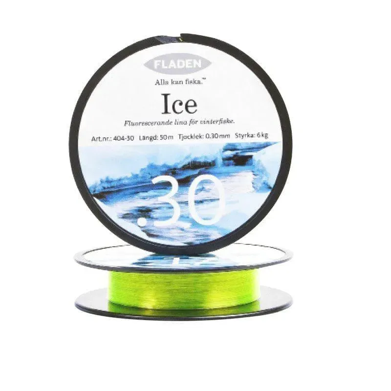 Expert Fluo-Ice fiskelina 0,25 mm 50 m gul