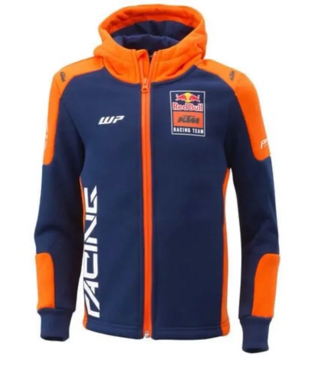 KTM Replica Team Kids zip hoodie bomull huvtröja