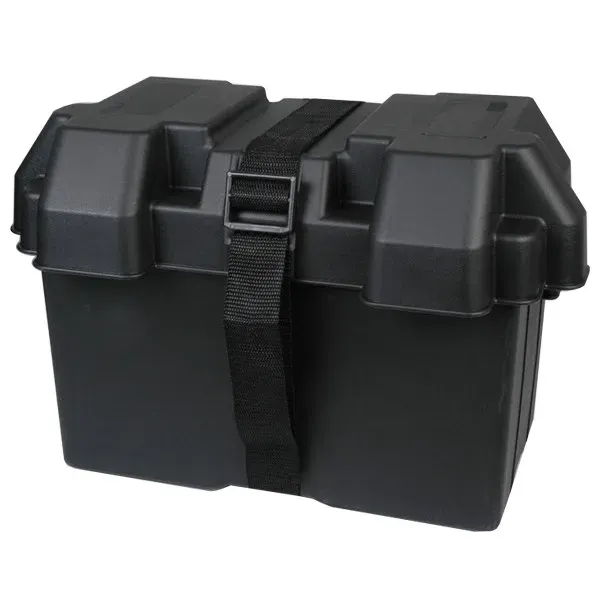Marin & Fritid Batterilåda 34x22x26 cm 75Ah skydd