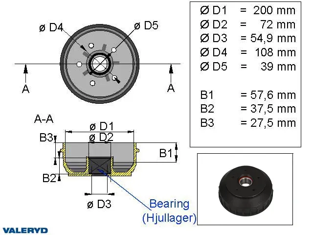 AL-KO Euro Plus bromstrumma 200x50 5x108