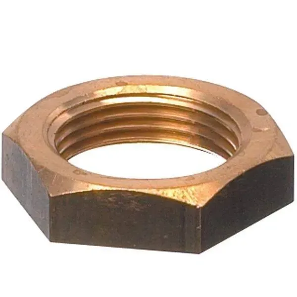 Marin & Fritid Guidi 1/4" kontramutter mässing till 06.010