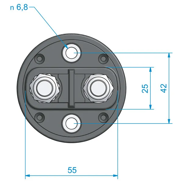 Marin & Fritid Roca huvudbrytare gastät 24V 250A