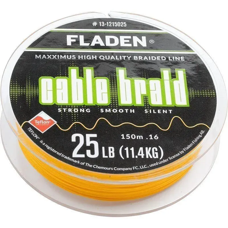 Maxximus Cable Braid Fiskelina Gul 150m 0,16mm