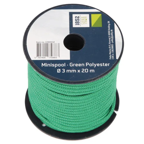 1852 Minirulle lina vit 3 mm x 20 m polyester